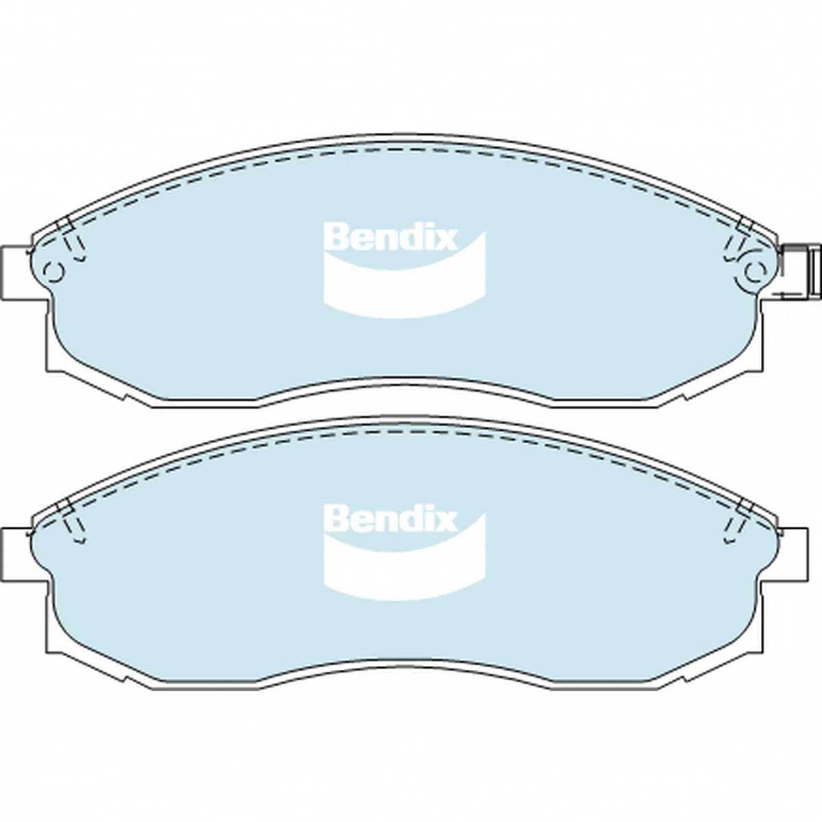 Bendix 4x4 Brake Pad Set Front DB2160 -4WD