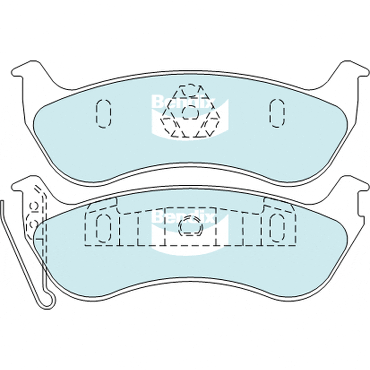 Bendix 4x4 Brake Pad Set Rear DB2163 -4WD