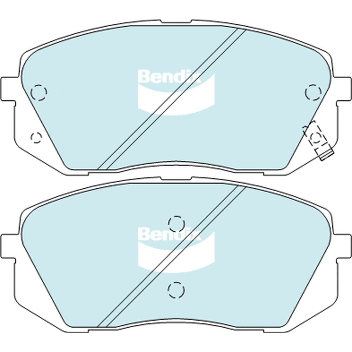 Bendix General CT Brake Pad Set Front DB2174 GCT