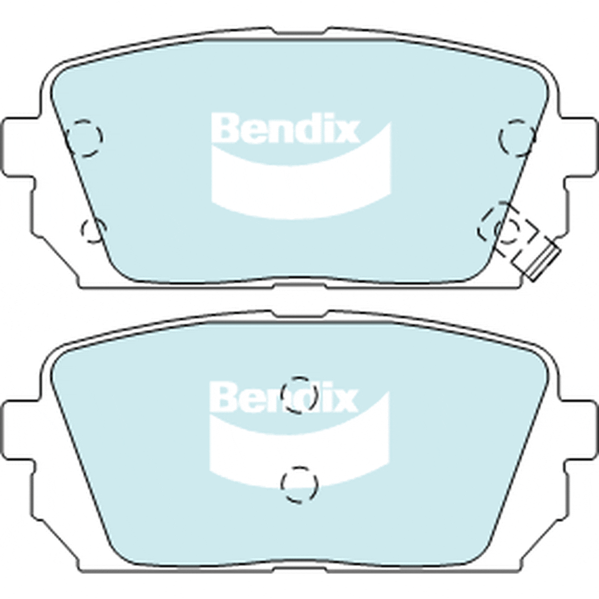 Bendix General CT Brake Pad Set Rear DB2175 GCT