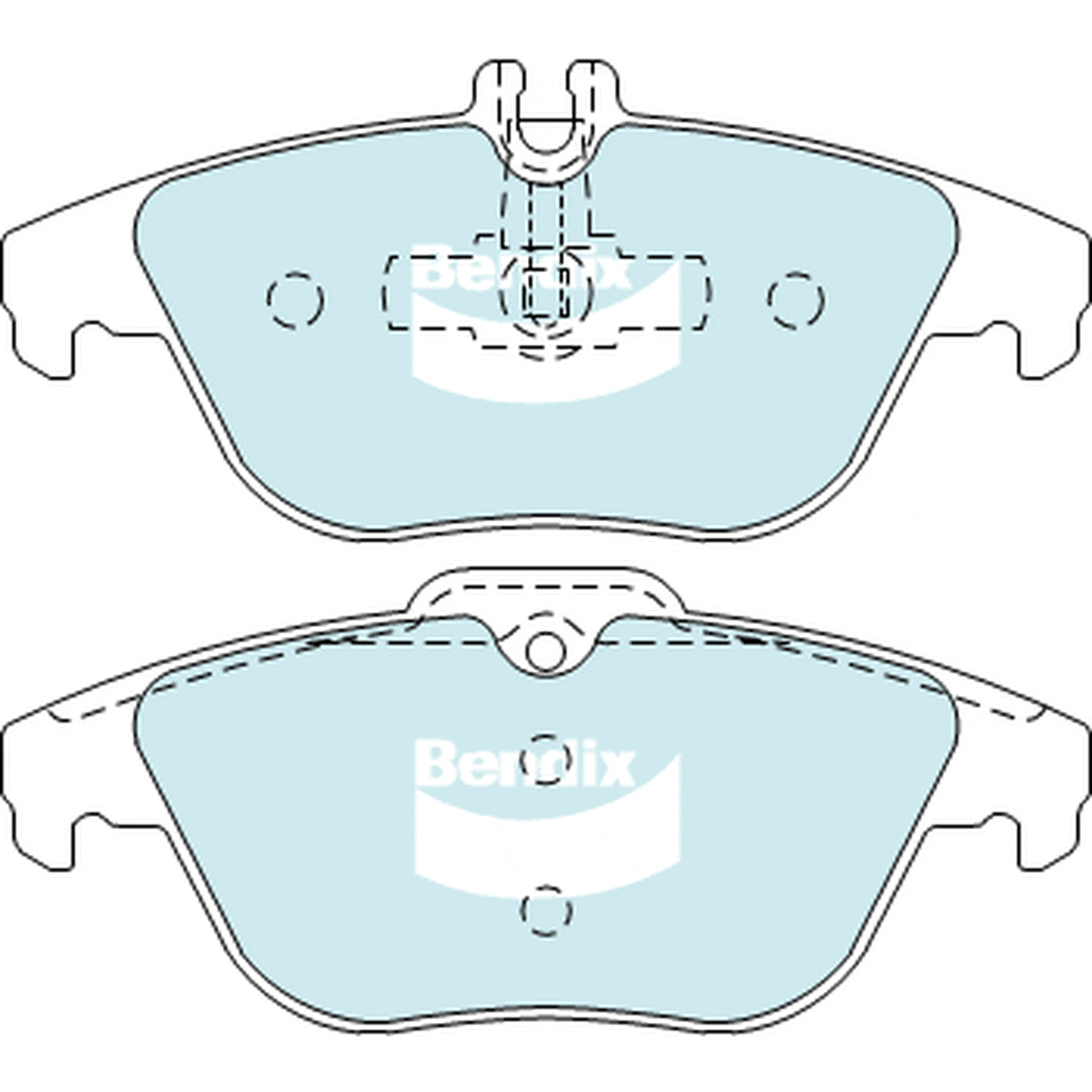Bendix EURO Brake Pad Set Rear DB2182 EURO+