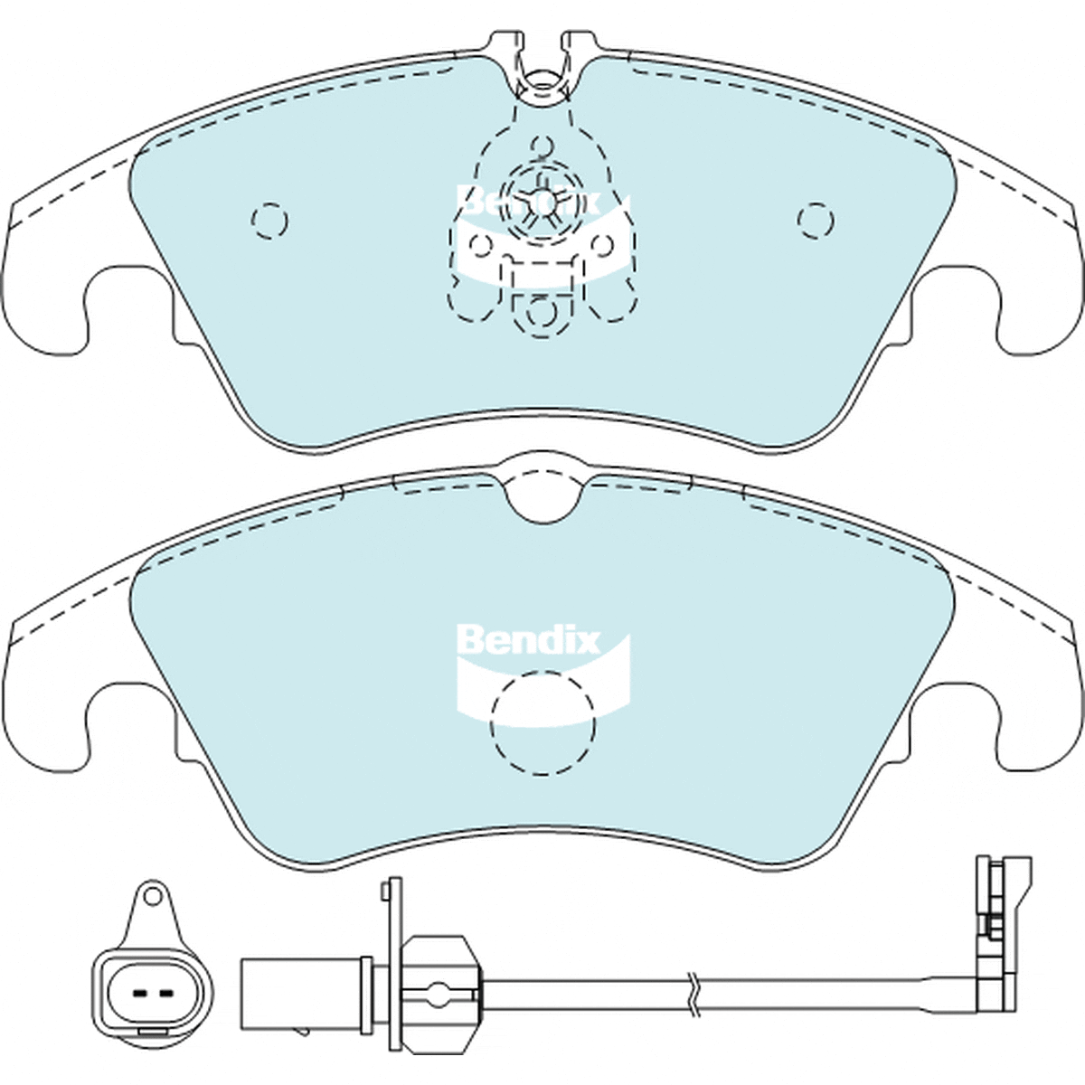 Bendix EURO Brake Pad Set Front DB2186 EURO+