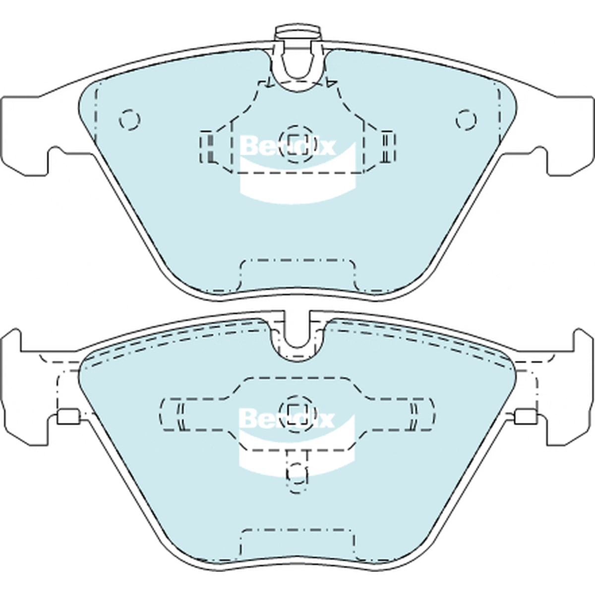 Bendix EURO Brake Pad Set Front DB2187 EURO+