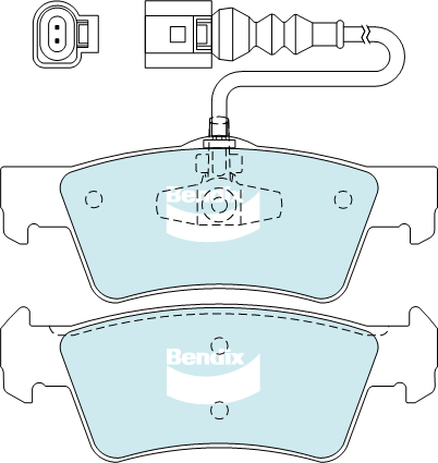 Bendix EURO Brake Pad Set Rear DB2201 EURO+