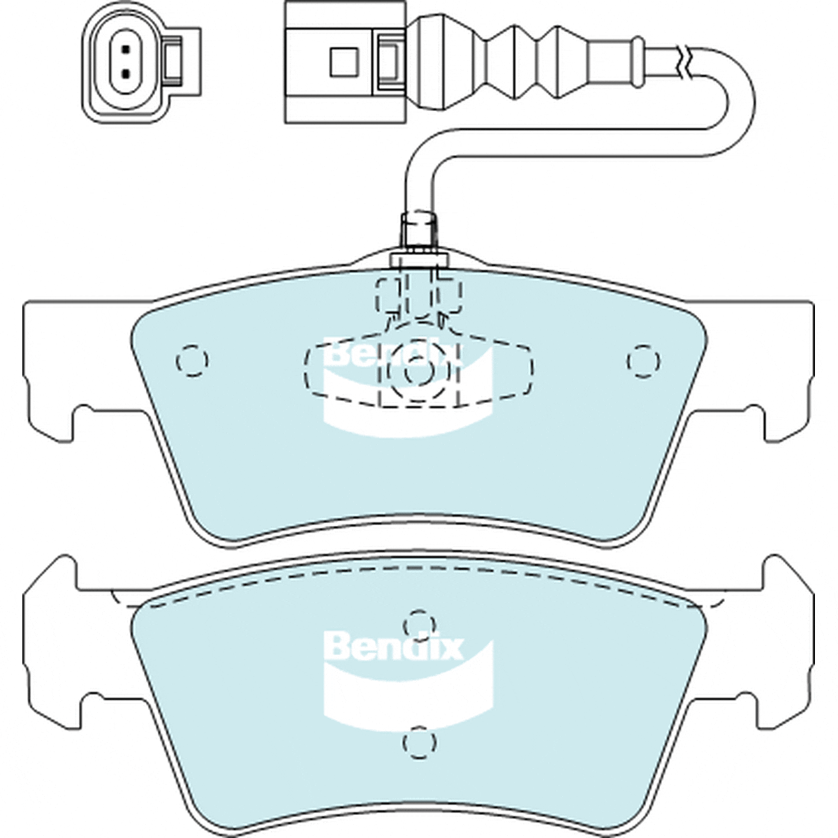 Bendix Heavy Duty Brake Pad Set Rear DB2201 HD