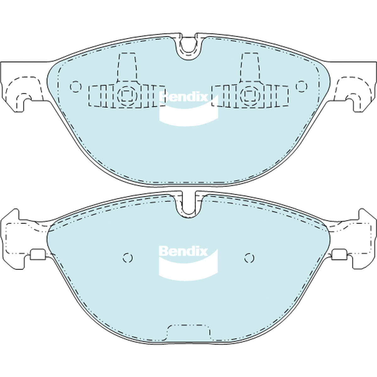 Bendix General CT Brake Pad Set Front DB2209 GCT