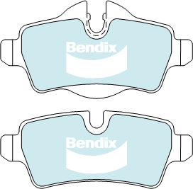 Bendix EURO Brake Pad Set Rear DB2214 EURO+