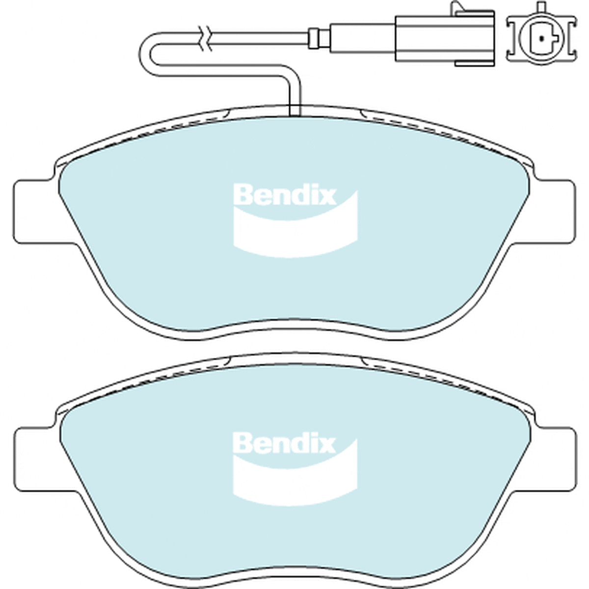 Bendix General CT Brake Pad Set Front DB2219 GCT