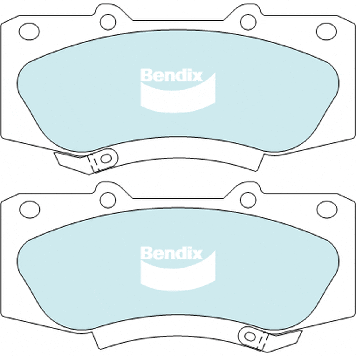Bendix Protrans Brake Pad Set Front DB2221 PR
