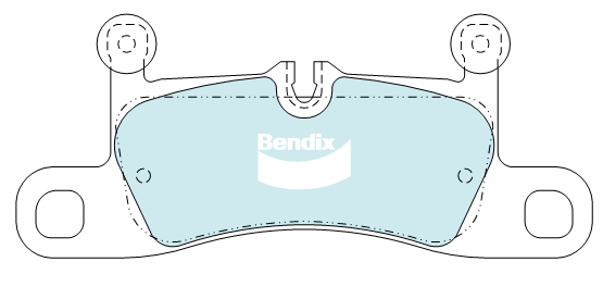 Bendix Heavy Duty Brake Pad Set Rear DB2229 HD