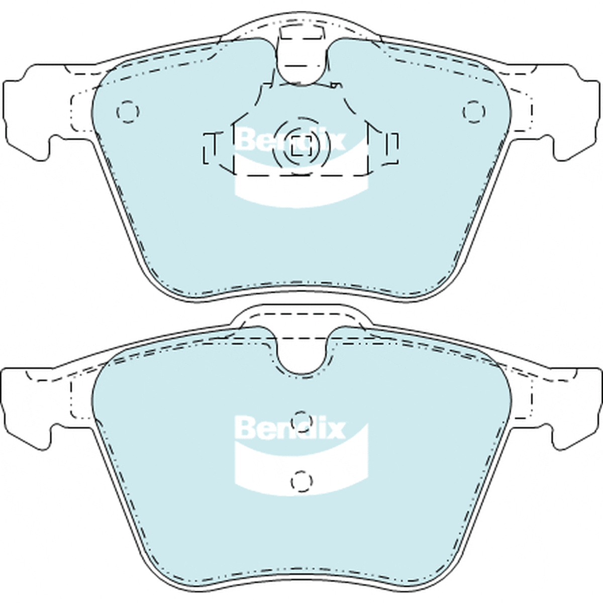 Bendix General CT Brake Pad Set Front DB2236 GCT