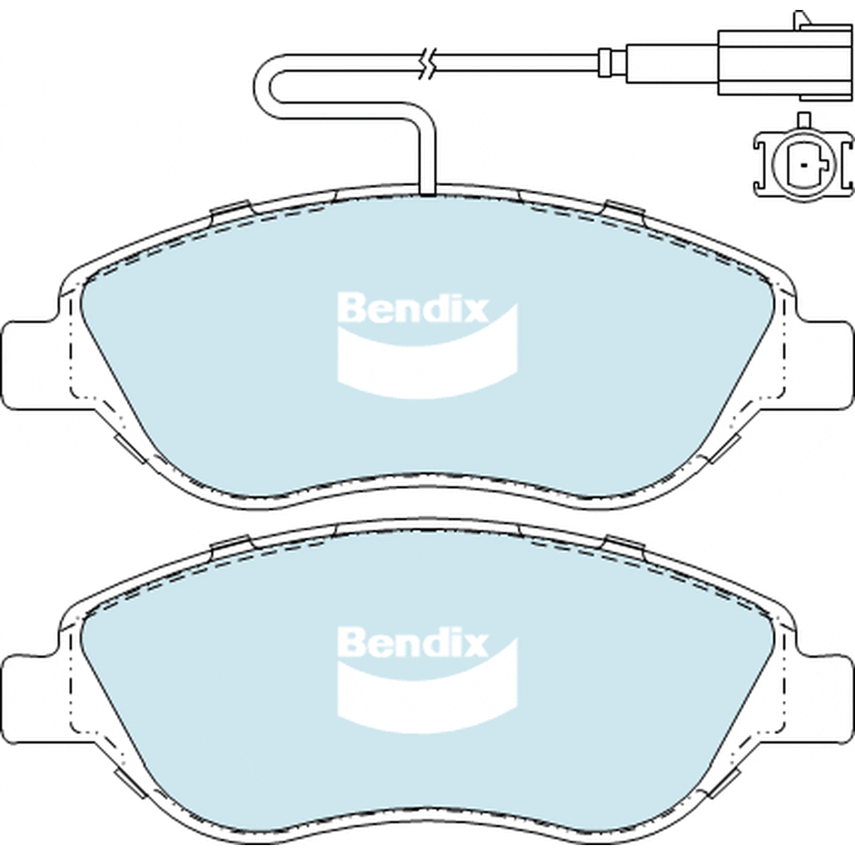 Bendix General CT Brake Pad Set Front DB2247 GCT