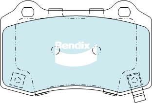 Bendix 4x4 Brake Pad Set Rear DB2260 -4WD