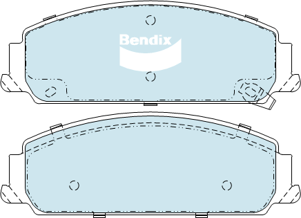 Bendix Heavy Duty Brake Pad Set Front DB2266 HD