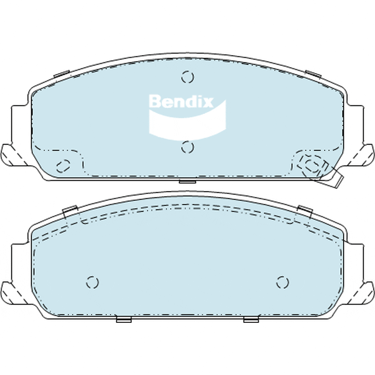 Bendix General CT Brake Pad Set Front DB2266 GCT