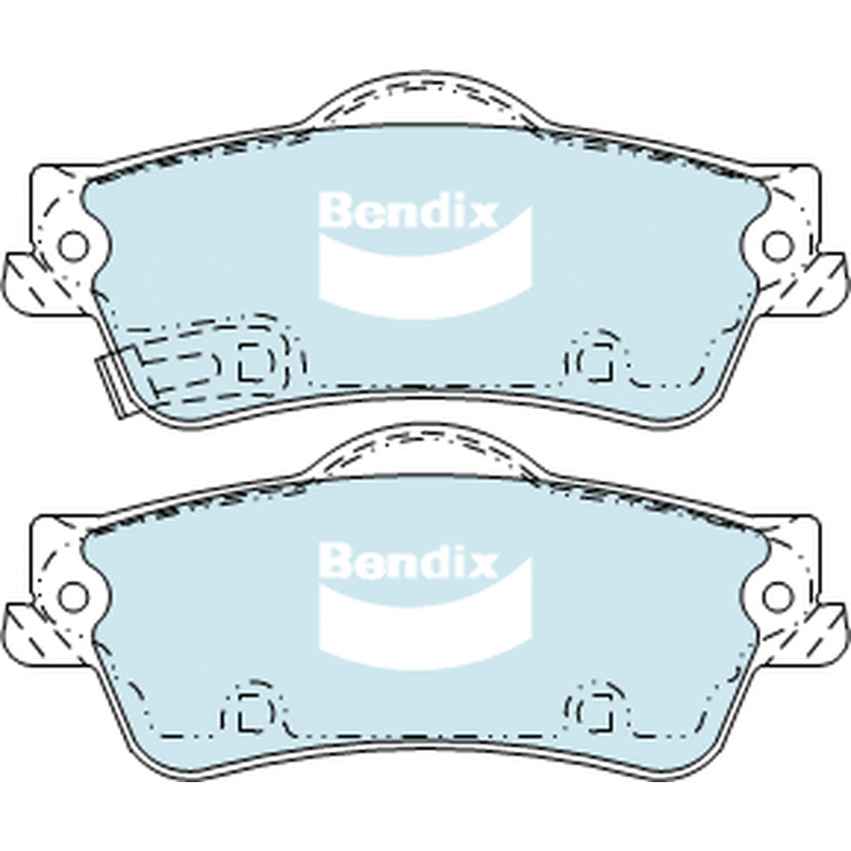 Bendix General CT Brake Pad Set Rear DB2267 GCT