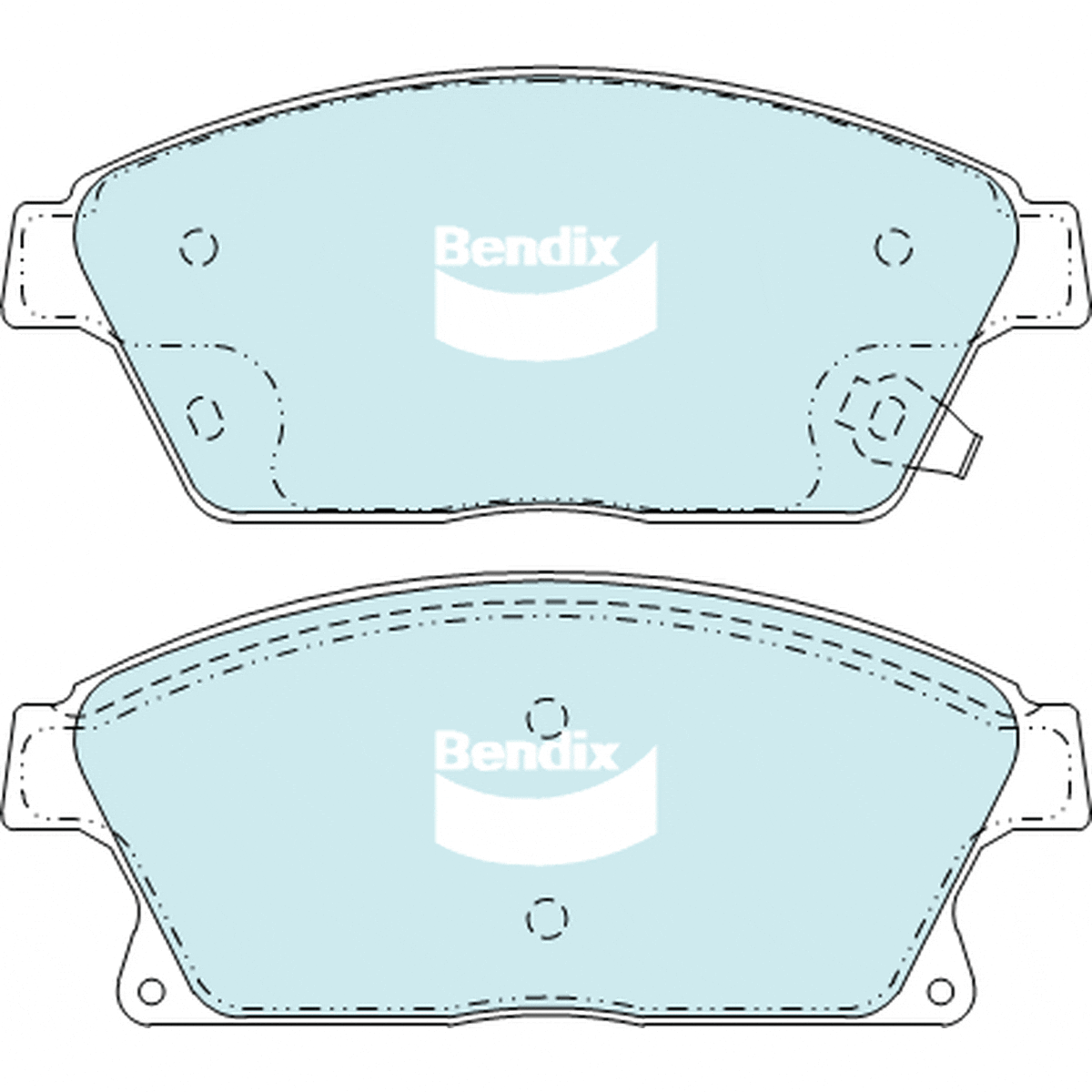 Bendix Protrans Brake Pad Set Front DB2268 PR