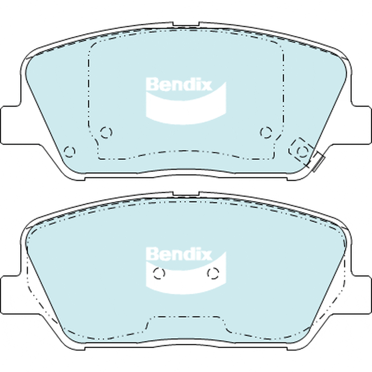 Bendix General CT Brake Pad Set Front DB2270 GCT