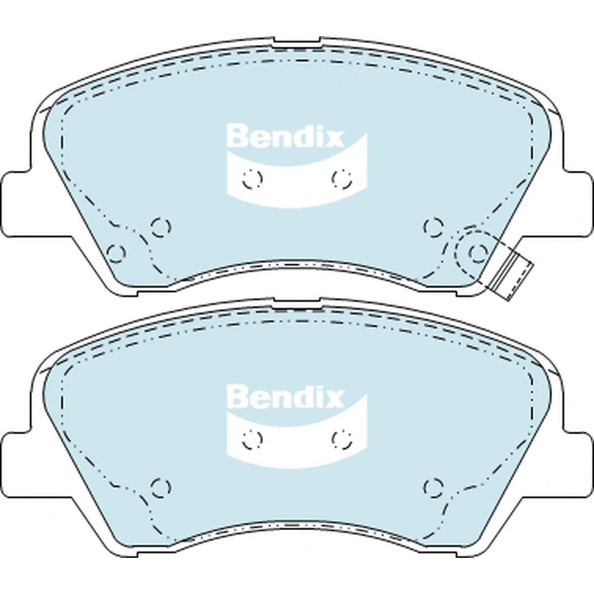 Bendix General CT Brake Pad Set Front DB2272 GCT