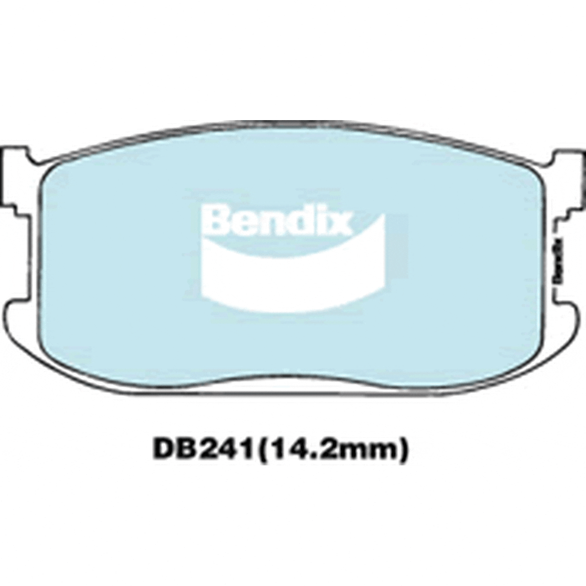Bendix General CT Brake Pad Set Front DB241 GCT