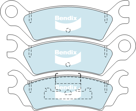 Bendix General CT Brake Pad Set Rear DB279 GCT
