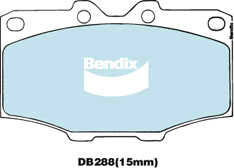 Bendix 4x4 Brake Pad Set Front DB288 -4WD