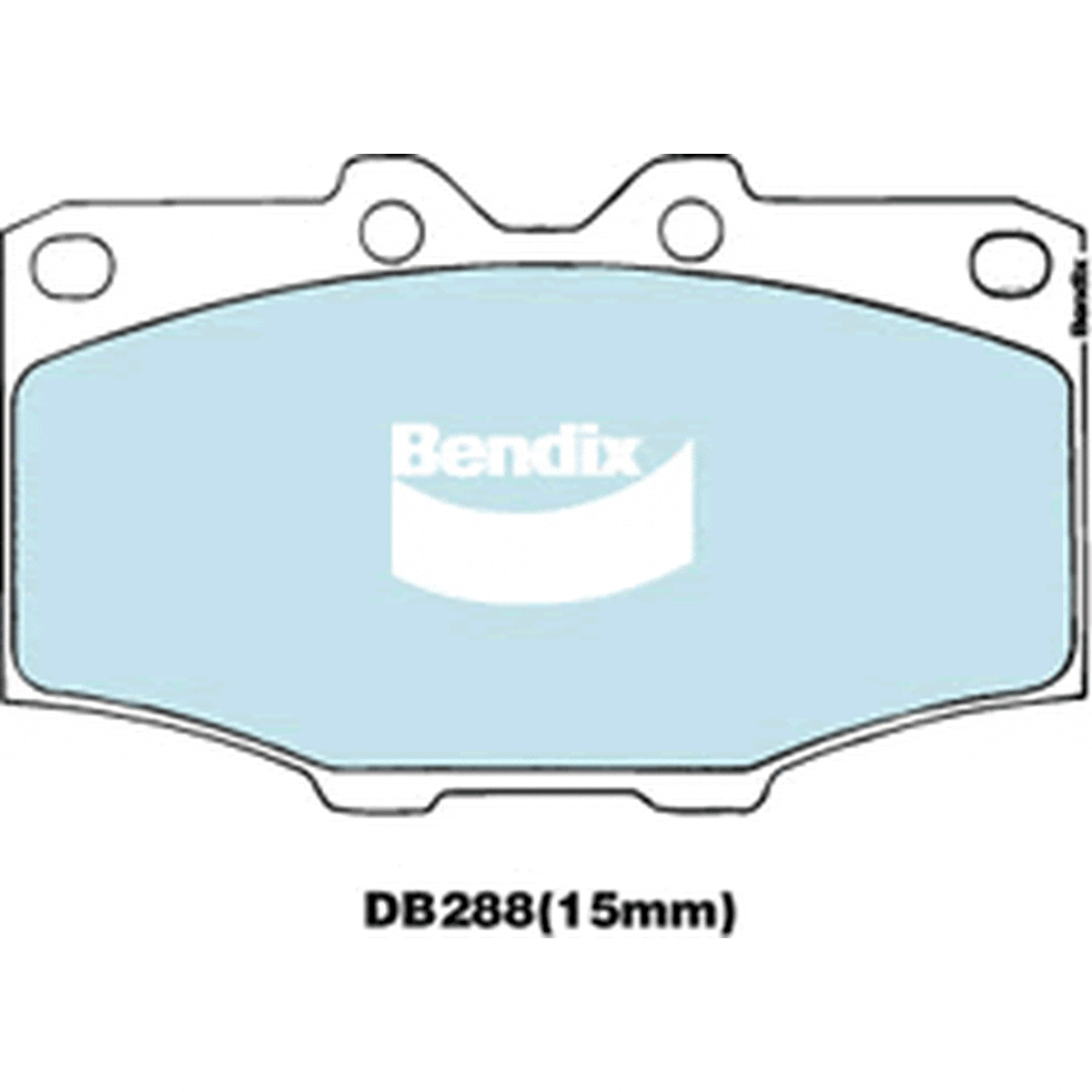Bendix Heavy Duty Brake Pad Set Front DB288 HD