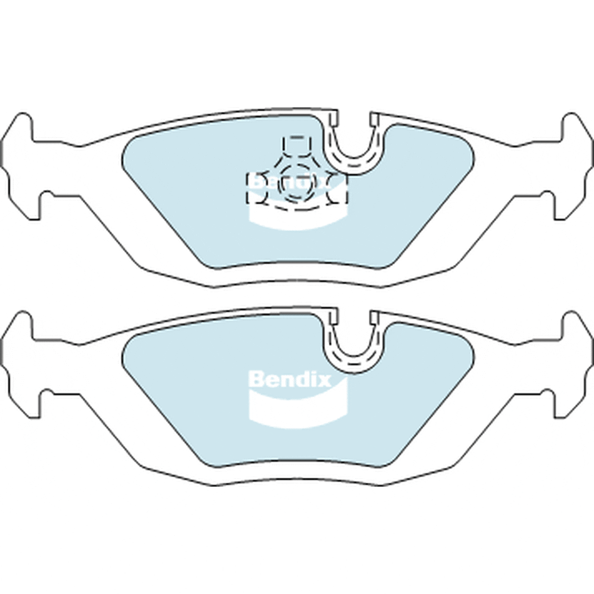 Bendix Protrans Brake Pad Set Rear DB296 PR