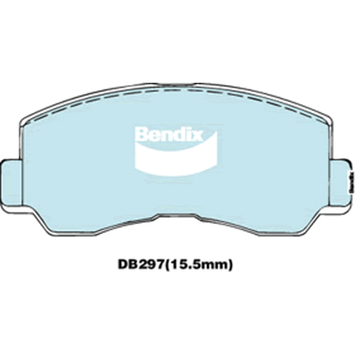 Bendix Heavy Duty Brake Pad Set Front DB297 HD