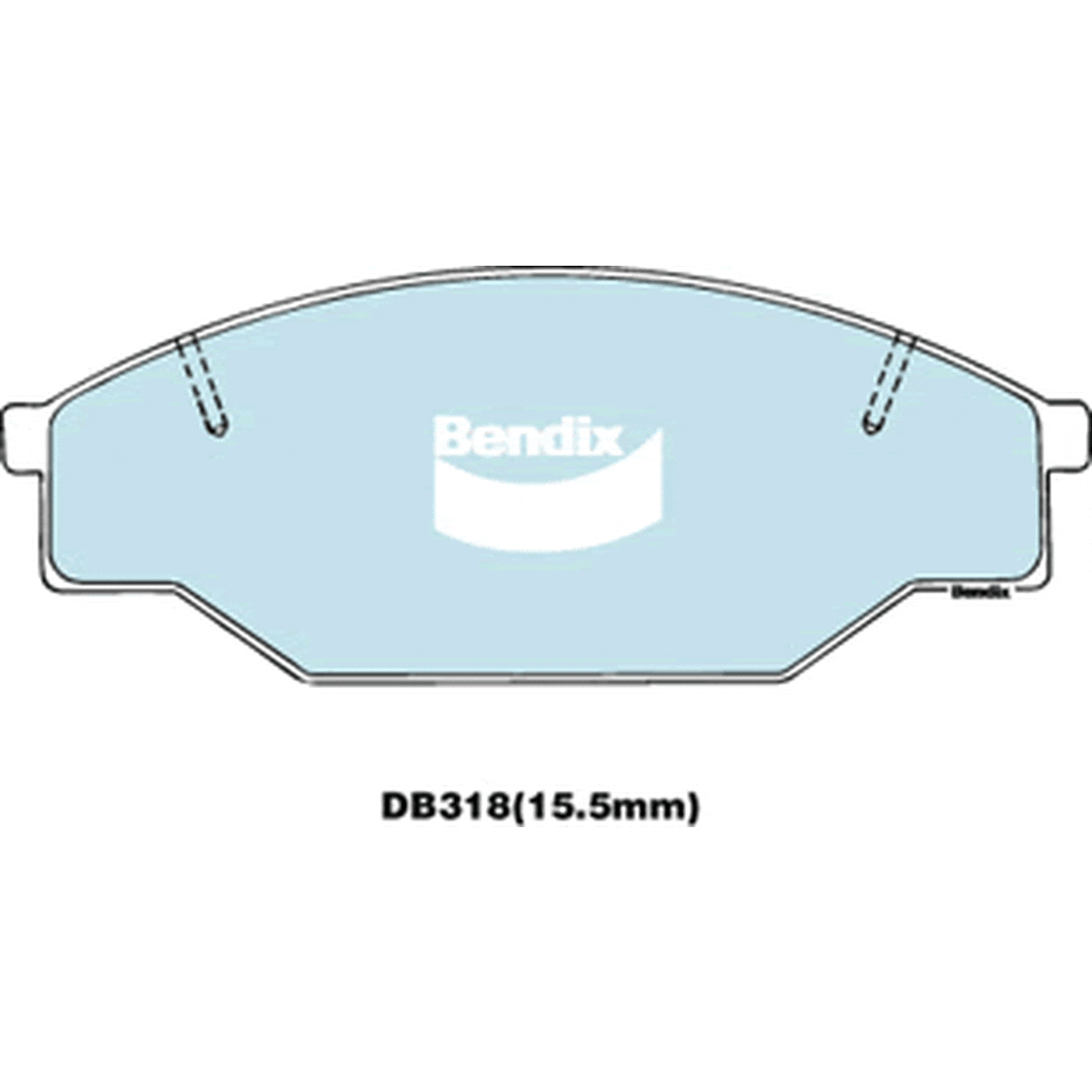 Bendix Heavy Duty Brake Pad Set Front DB318 HD