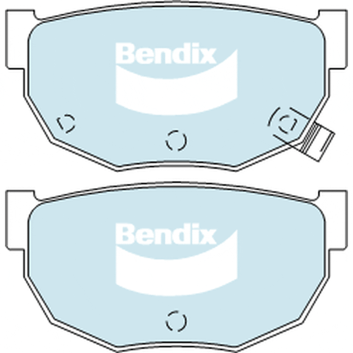 Bendix General CT Brake Pad Set Rear DB325 GCT