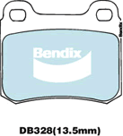 Bendix EURO Brake Pad Set Rear DB328 EURO+