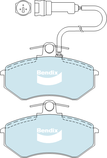 Bendix General CT Brake Pad Set Front DB343 GCT