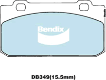 Bendix General CT Brake Pad Set Front DB349 GCT