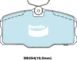Bendix General CT Brake Pad Set Front DB354 GCT