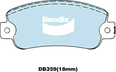 Bendix General CT Brake Pad Set Front DB359 GCT