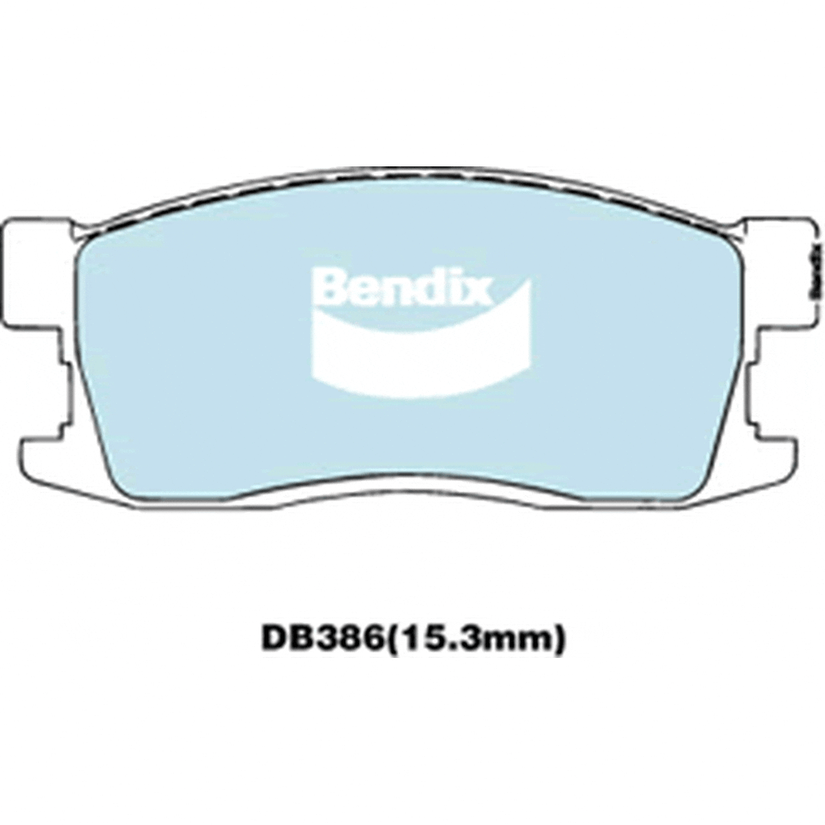 Bendix General CT Brake Pad Set Front DB386 GCT