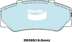 Bendix General CT Brake Pad Set Front DB389 GCT