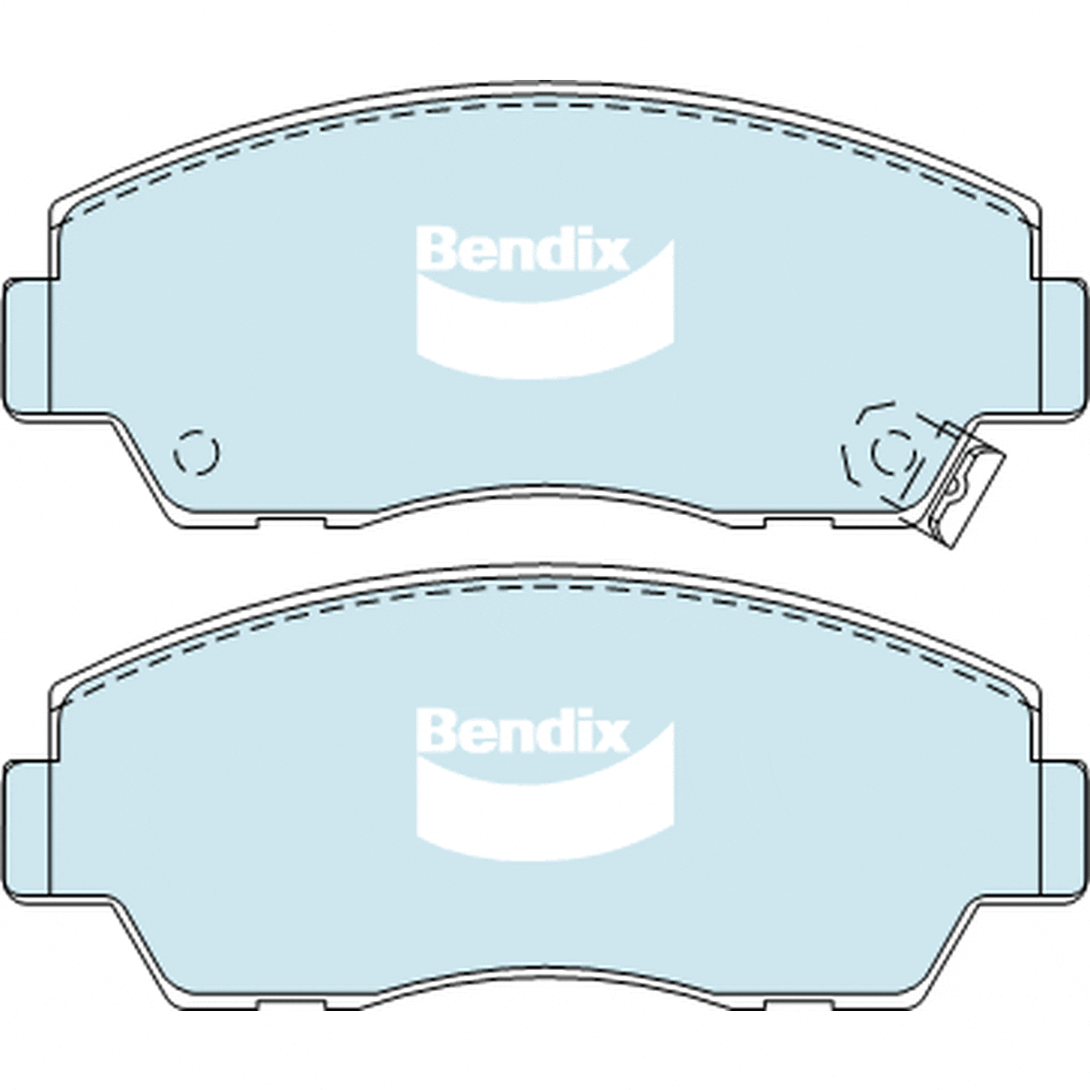 Bendix 4x4 Brake Pad Set Front DB409 -4WD