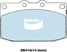 Bendix Ultimate Brake Pad Set Front DB416 ULT