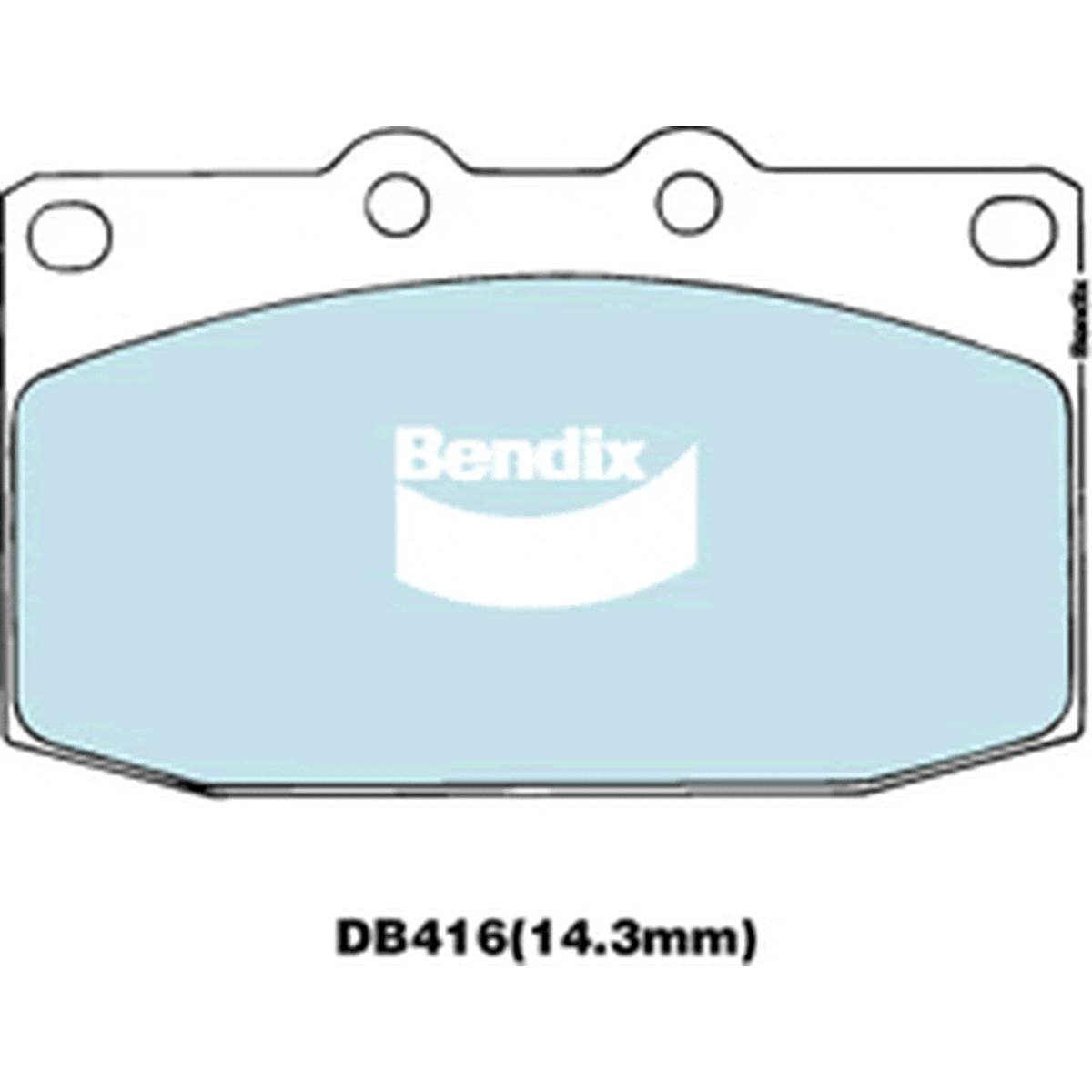 Bendix Heavy Duty Brake Pad Set Front DB416 HD