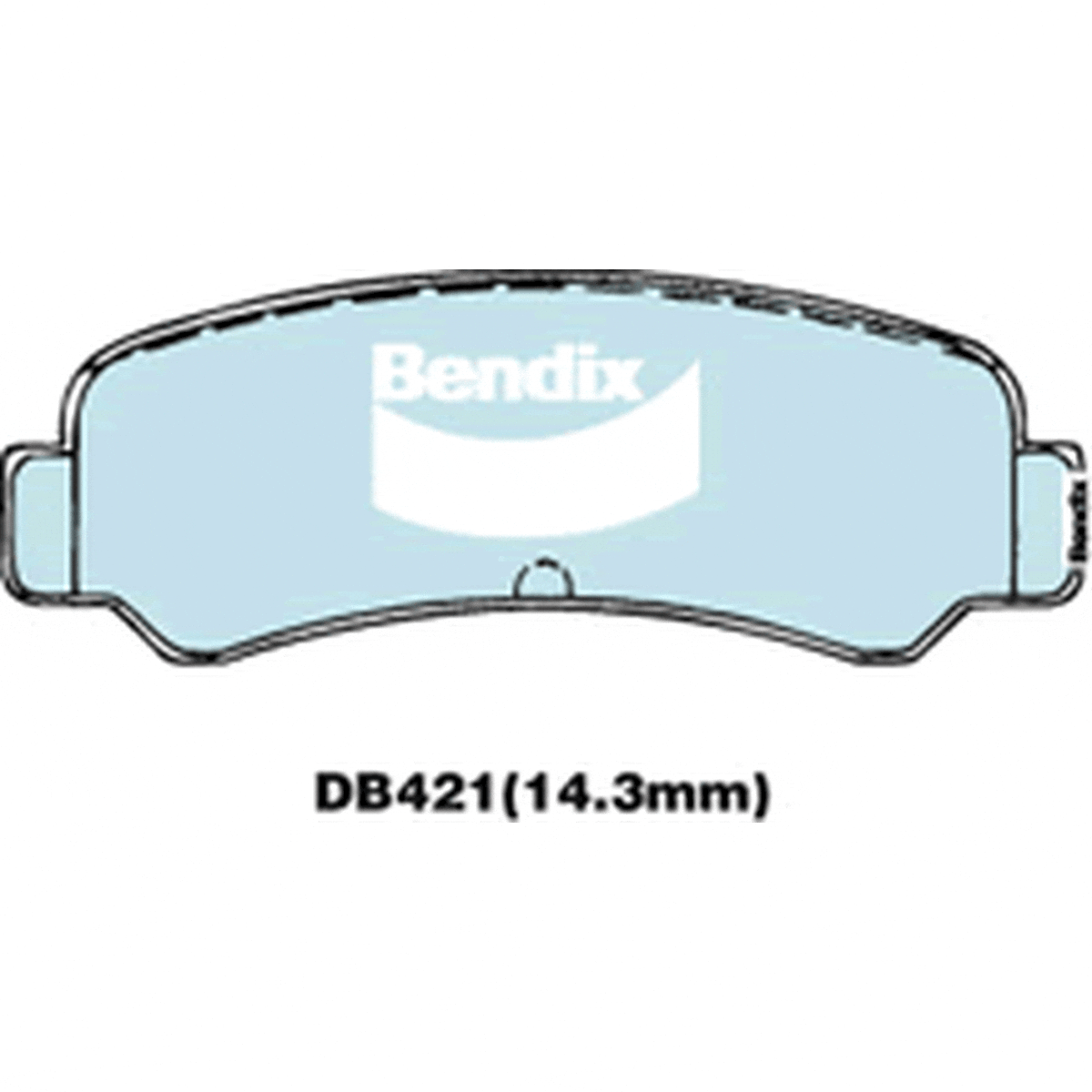 Bendix General CT Brake Pad Set Rear DB421 GCT
