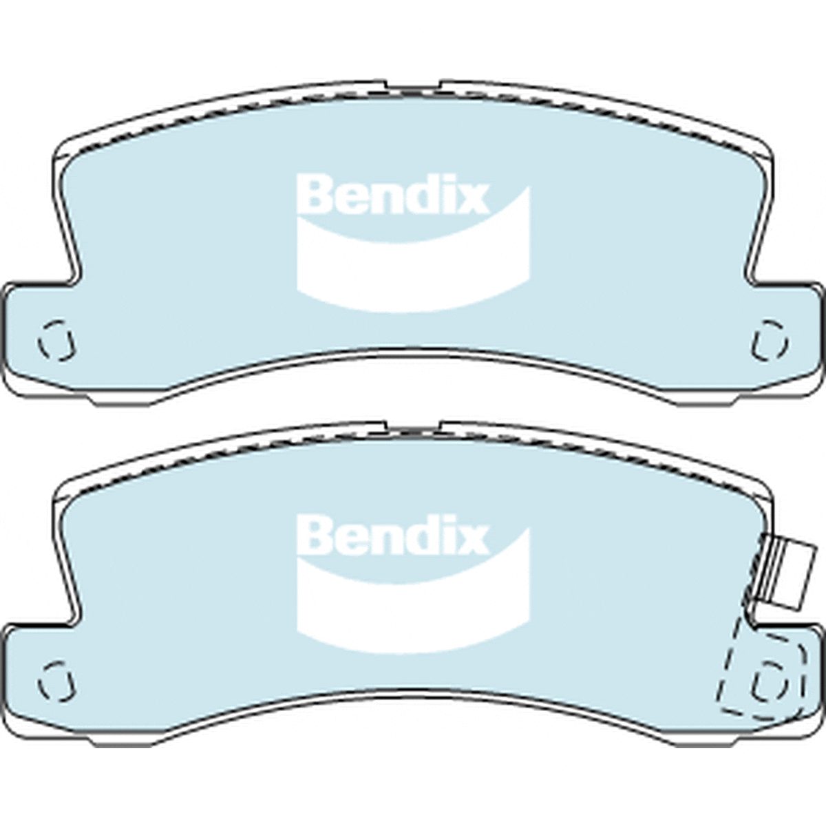 Bendix General CT Brake Pad Set Rear DB422 GCT