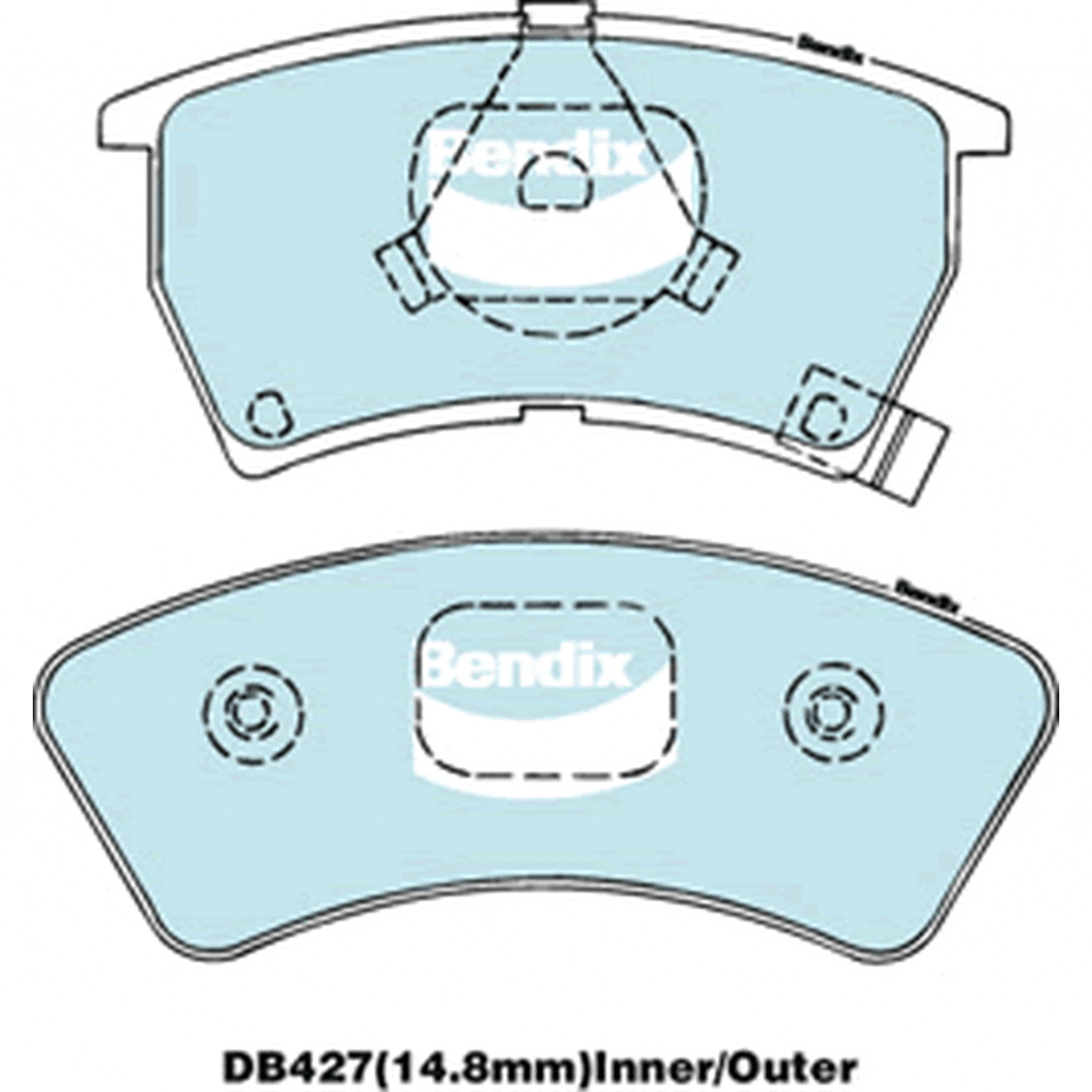 Bendix General CT Brake Pad Set Front DB427 GCT