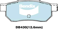 Bendix General CT Brake Pad Set Rear DB430 GCT