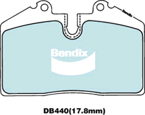 Bendix Ultimate Brake Pad Set DB440 ULT