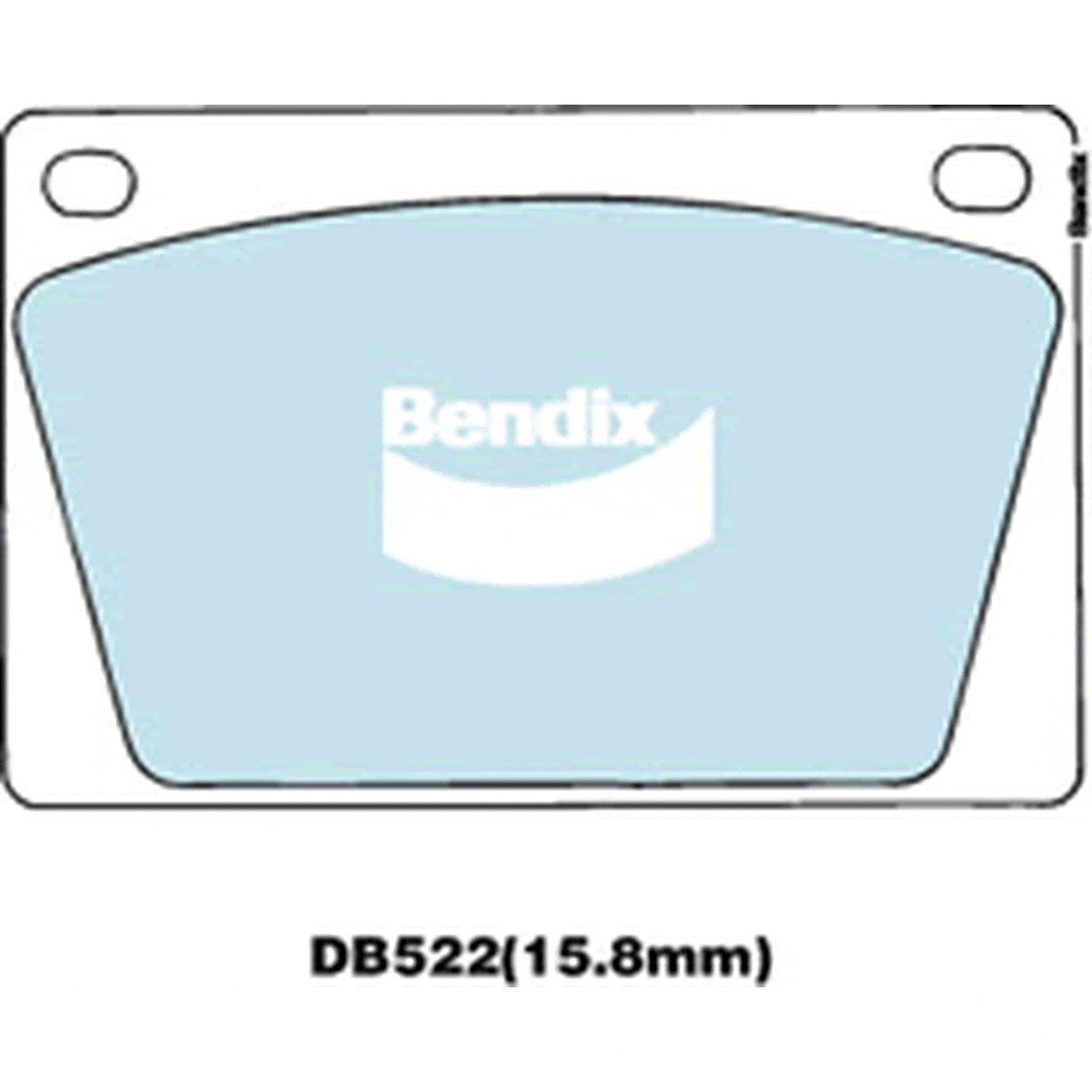 Bendix General CT Brake Pad Set Front DB522 GCT