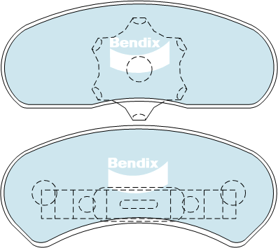Bendix Heavy Duty Brake Pad Set Front DB6 HD