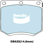 Bendix General CT Brake Pad Set Front DB625 GCT