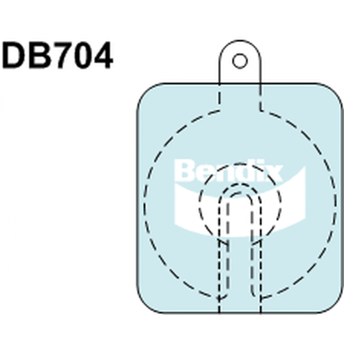 Bendix General CT Brake Pad Set Front DB704 GCT
